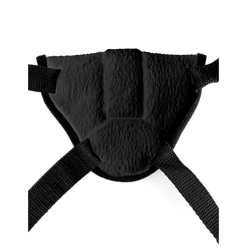 Fetish Fantasy Series Vibrating Plush Harness Black - UABDSM
