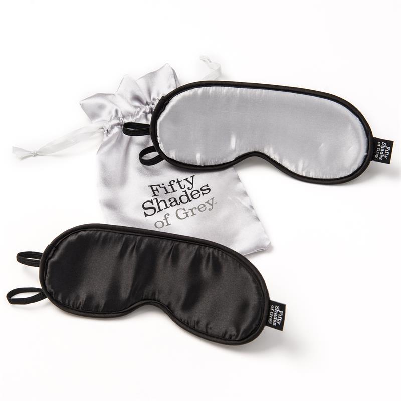 Fifty Shades of Grey No Peeking Soft Twin Blindfol Set - UABDSM