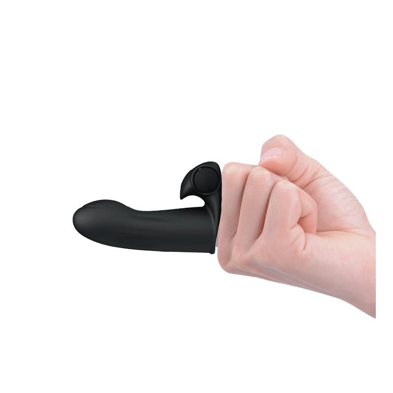 Finger Sleeve Vibrator Black - UABDSM