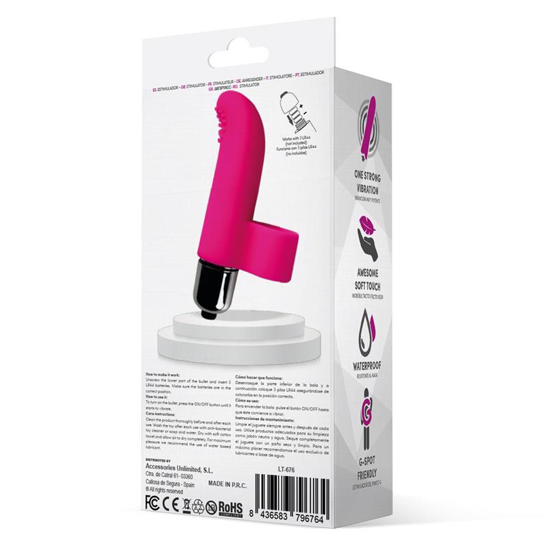 Fingy Finger Bullet Silicone Pink - UABDSM