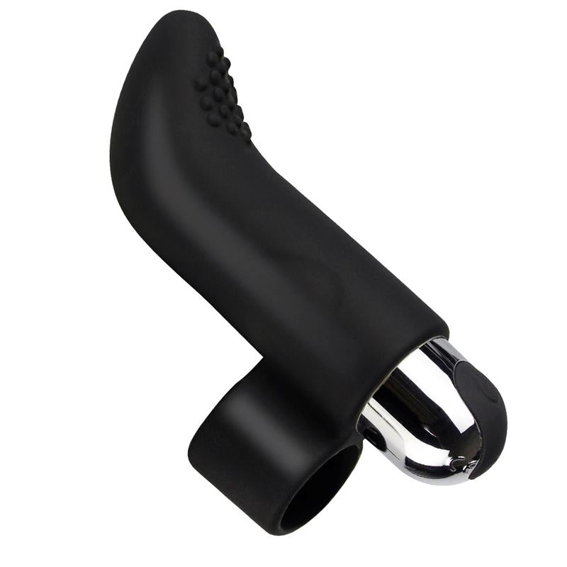 Fivib Finger Vibrating Stimulator USB Silicone Black - UABDSM