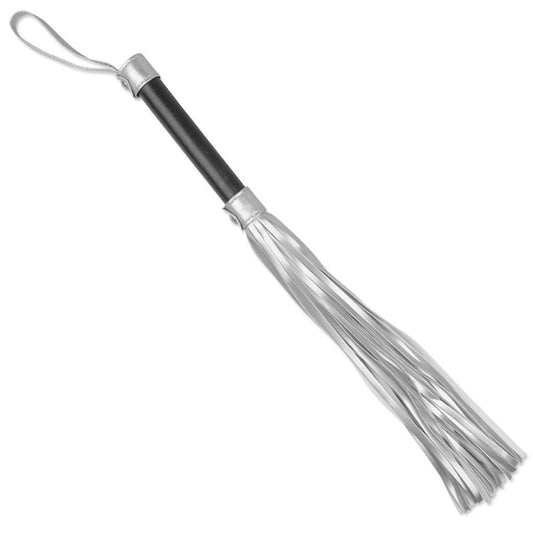 Flogger Faux Leather Silver and Black - UABDSM