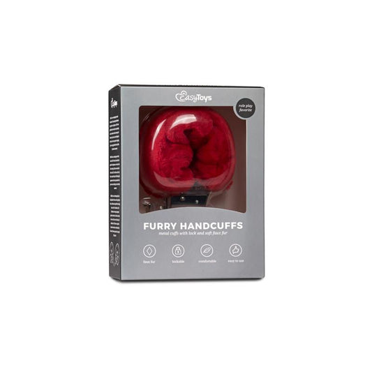 Furry Handcuffs - Red - UABDSM