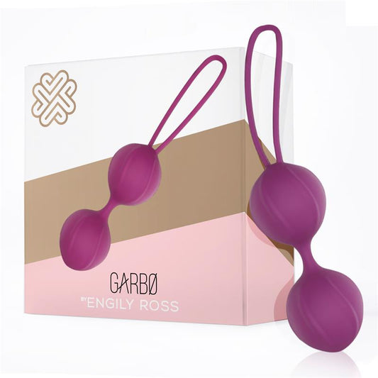 Garbo Double Kegel Ball Silicone Purple - UABDSM