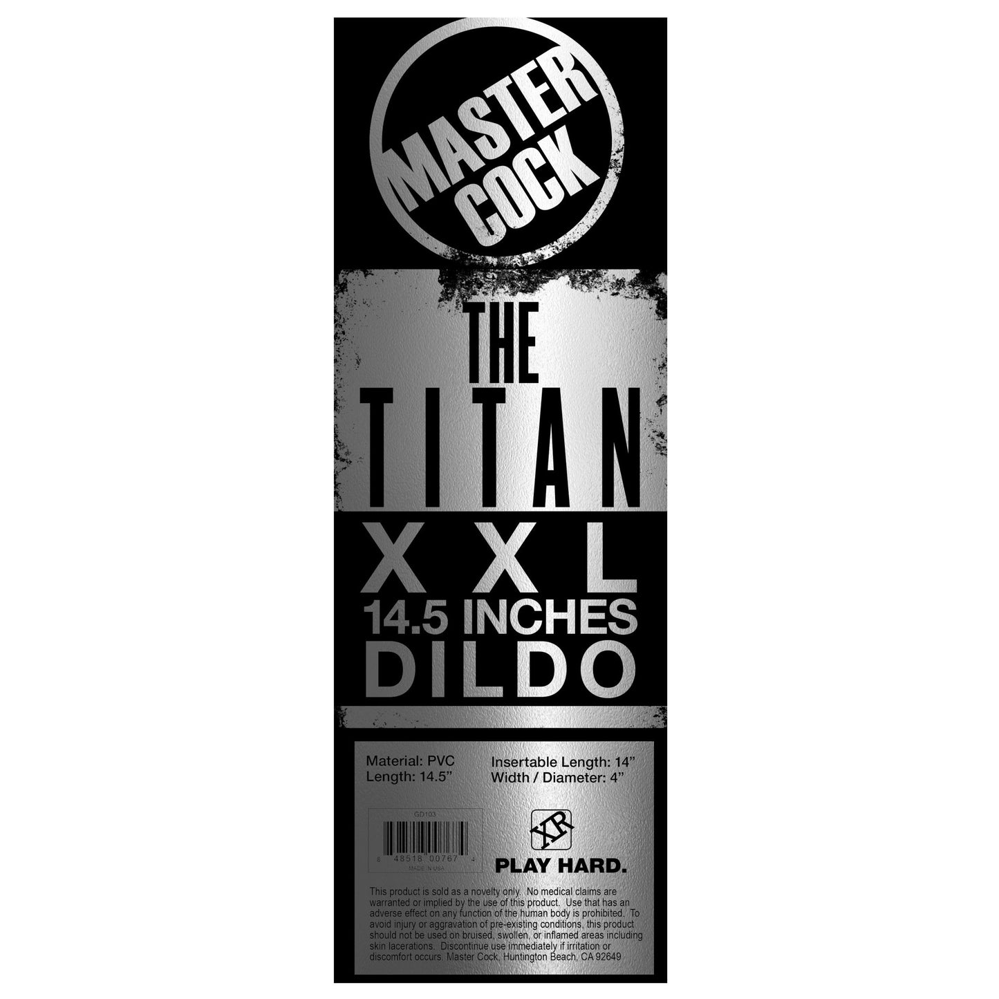 The Titan XXL 14.5 Inch Dildo - UABDSM
