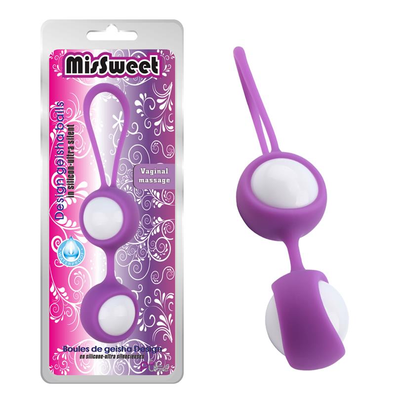 Geisha Balls MisSweet 17.7 cm Silicone Purple - UABDSM