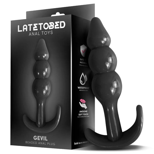 Gevil Anchor Butt Plug Black - UABDSM