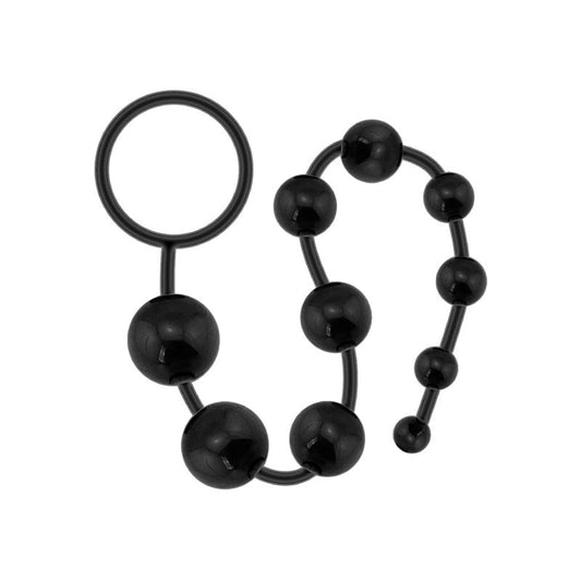 G.Flex Bendable Thai Anal Beads Black - UABDSM