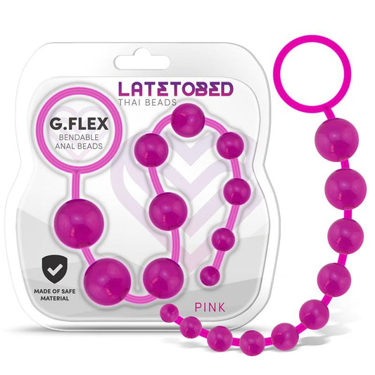 G.Flex Bendable Thai Anal Beads Pink - UABDSM