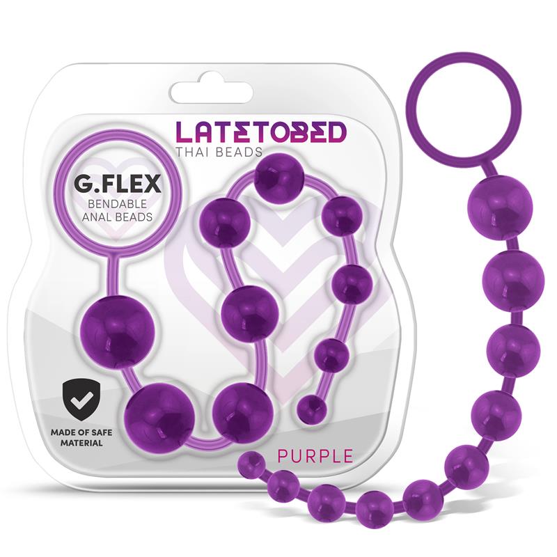 G.Flex Bendable Thai Anal Beads Purple - UABDSM