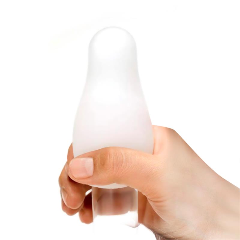 Grovy Masturbator Egg Elastic Silicone Yellow - UABDSM