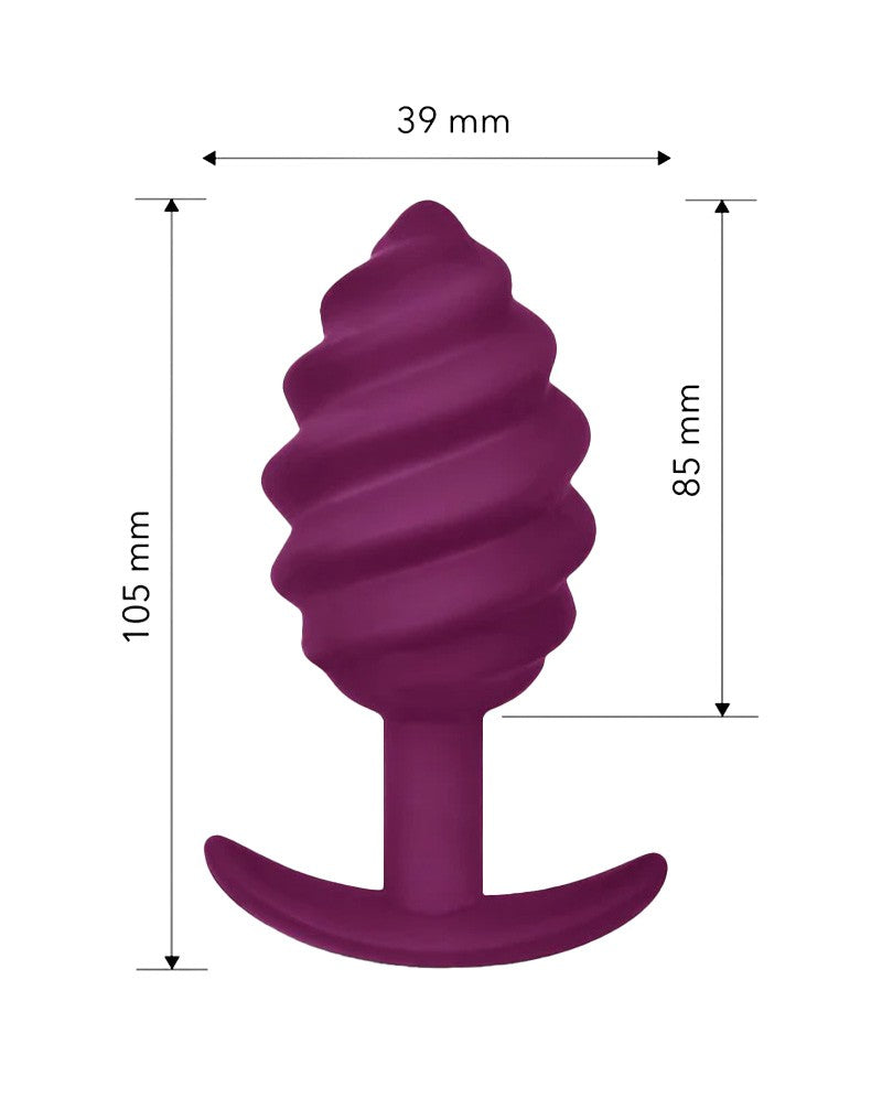 Gvibe - Gplug Twist 2 - Butt Plug - Purple - UABDSM