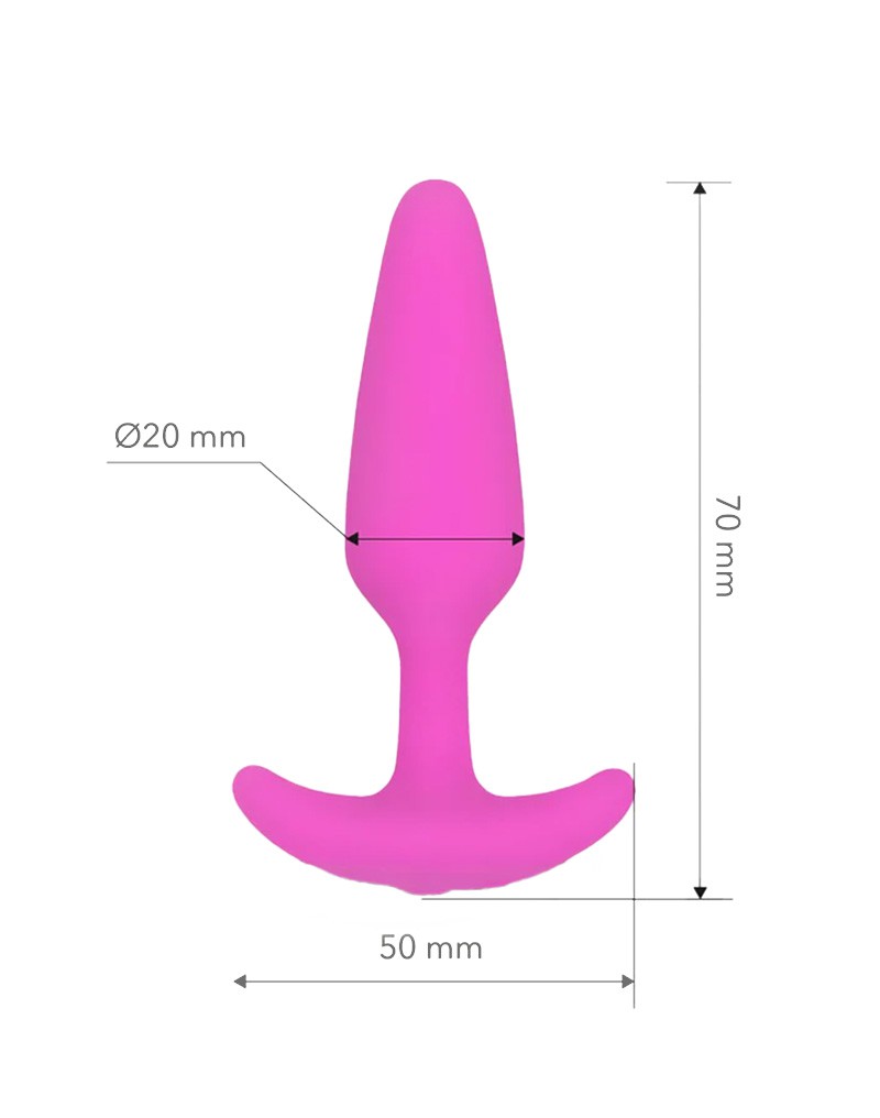 Gvibe - Gplug XS - Vibrating Butt Plug - Pink - UABDSM