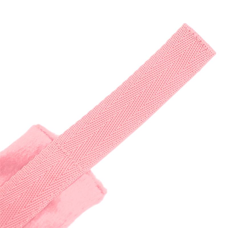 Handcuffs with Velcro with Long Fur Pink - UABDSM