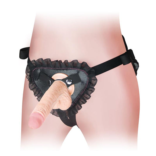 Harness Orgasm Cozy Lace (Without Dildo)  Black - UABDSM