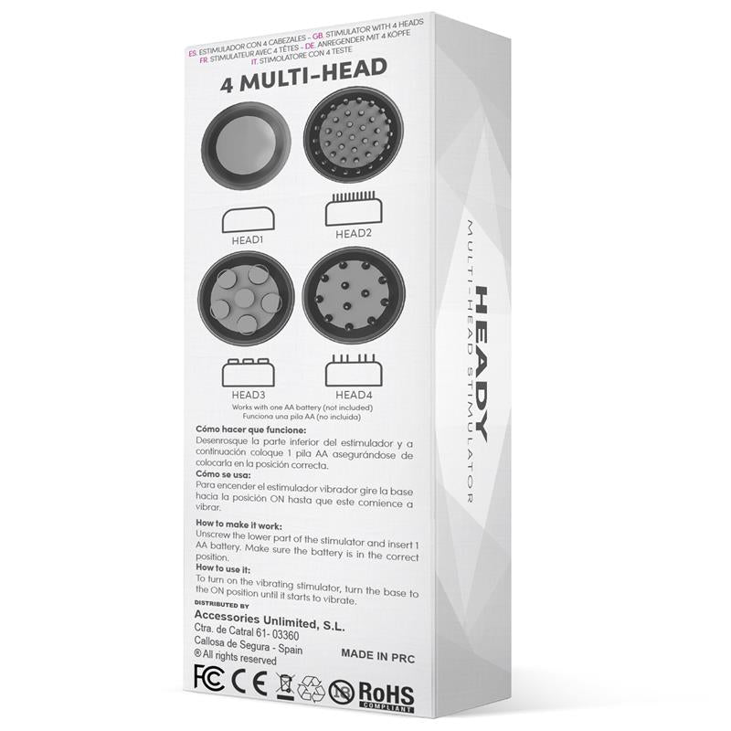 Heady Stimulator Multi-Head Black - UABDSM