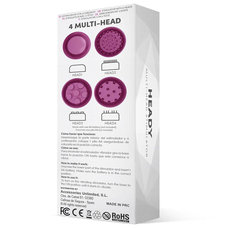 Heady Stimulator Multi-Head Purple - UABDSM