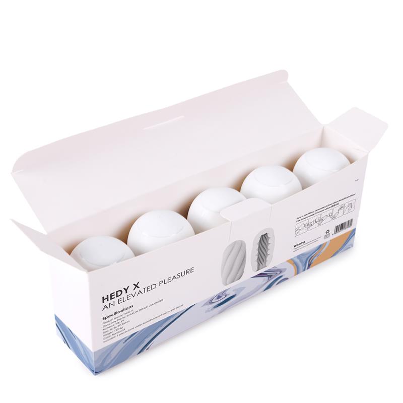 Hedy X Experience Masturbator Egg Pack of 5 - UABDSM