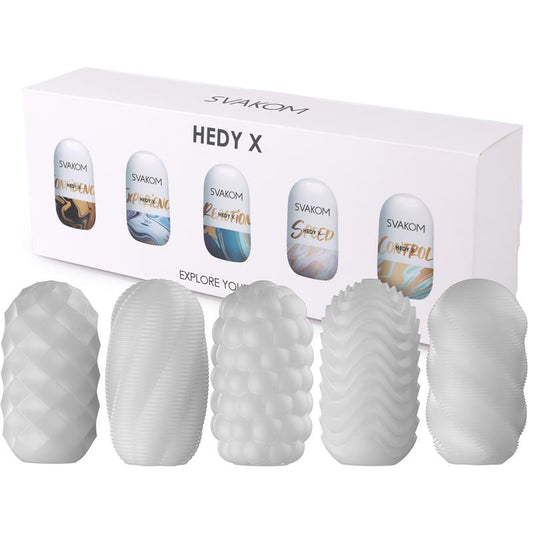 Hedy X Mix Textures Masturbator Egg Pack of 5 - UABDSM