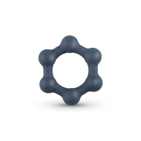 Hexagon Cockring With Steel Balls - UABDSM