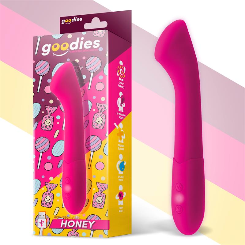 Honey G-Spot Vibe USB Silicone Fuchsia - UABDSM