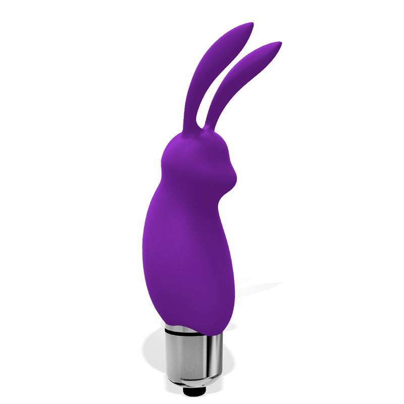 Hopye Rabbit Vibrating Bullet Silicone Purple - UABDSM