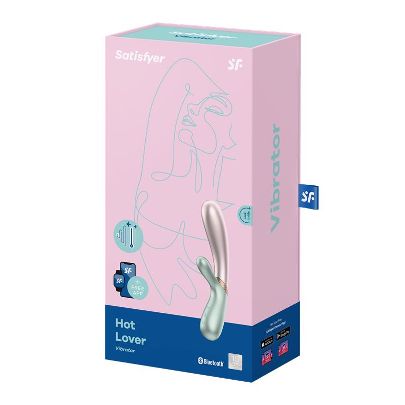 Hot Lover Heat Effect Vibrator with APP Pink and Mint - UABDSM