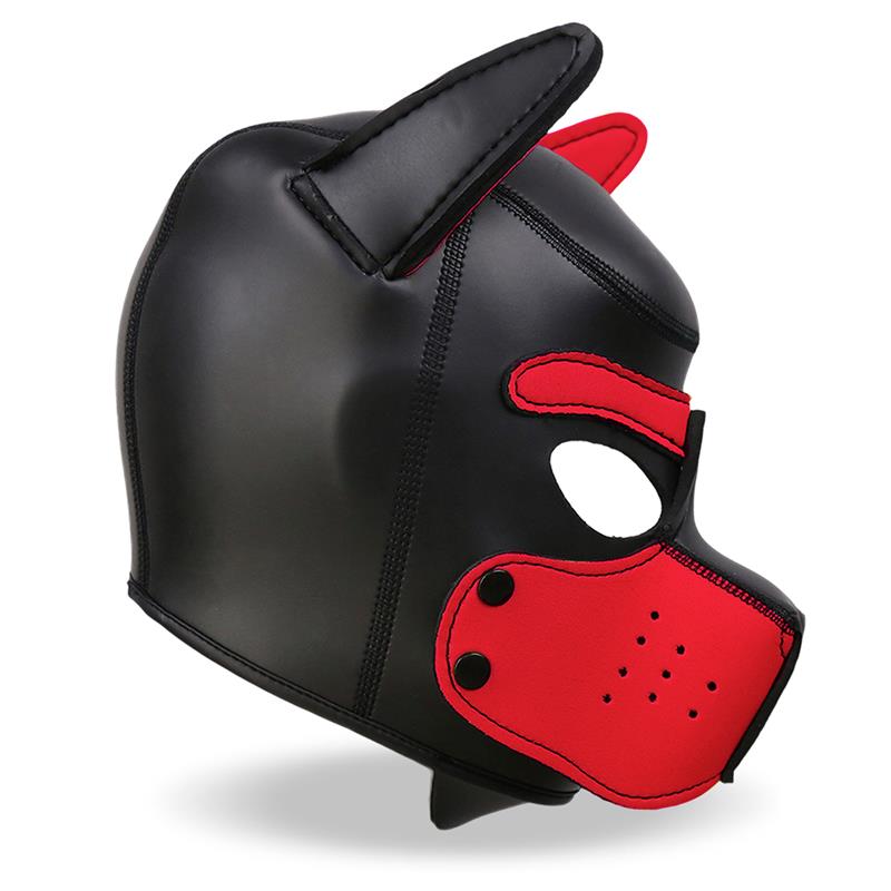 Hound Dog Hound with Removable Muzzle Neoprene Black/Red One Size - UABDSM