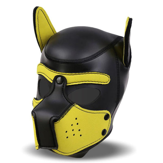 Hound Neoprene Dog Hound Removable Muzzle Black/Yellow One Size - UABDSM