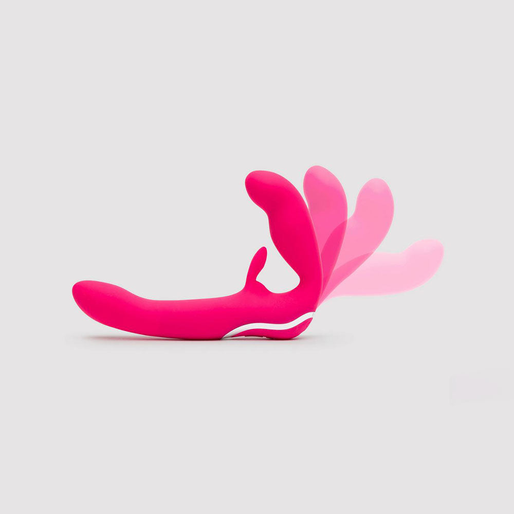 Happy Rabbit Strapless Strap On Rabbit Vibe Pink - UABDSM