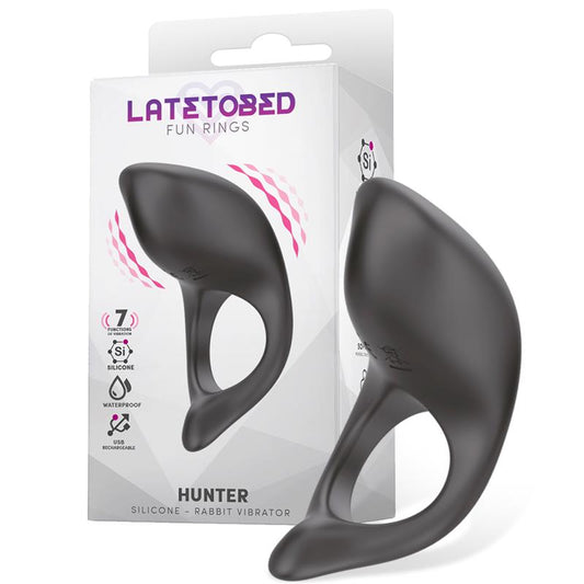 Hunter Vibrating Cock Ring USB Waterproof Silicone - UABDSM