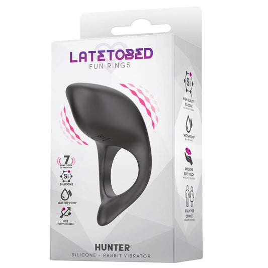 Hunter Vibrating Cock Ring USB Waterproof Silicone - UABDSM