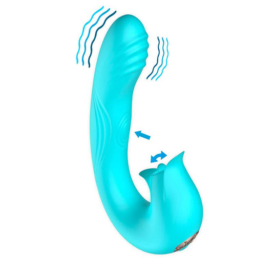 Hydra Vibe with Pulsation and Clitoris Stimulating Tongue 3 Motors USB - UABDSM