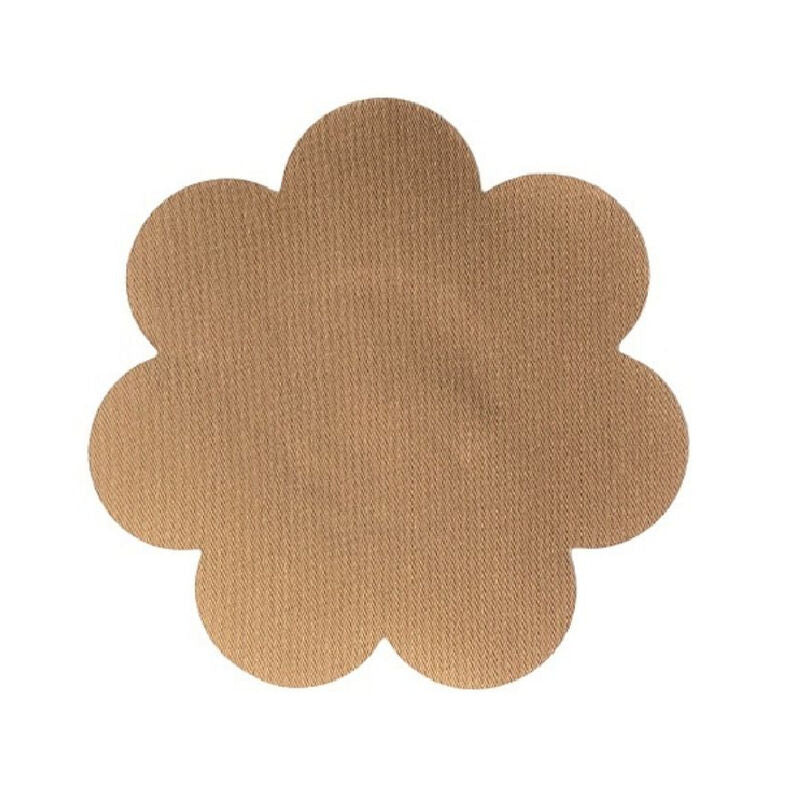 Bye Bra Breast Lift Pads + 3 Pairs Of Satin Nipple Covers - Brown Size F-h - UABDSM