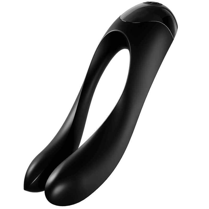 Satisfyer Candy Cane Finger Vibrator Black - UABDSM