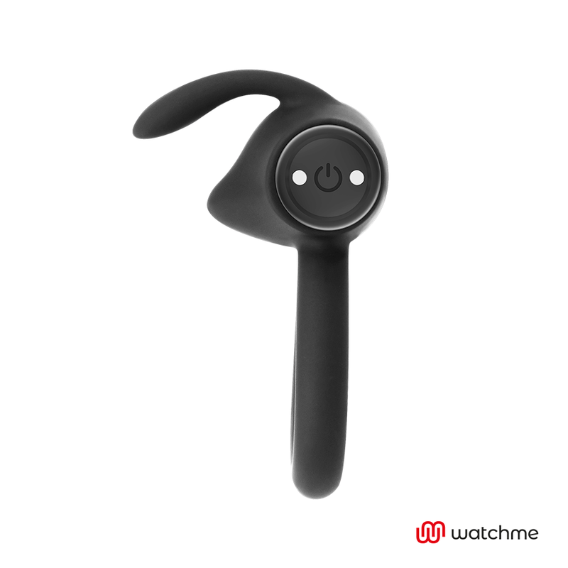 Black&silver Agron Remote Control Cockring Watchme - UABDSM