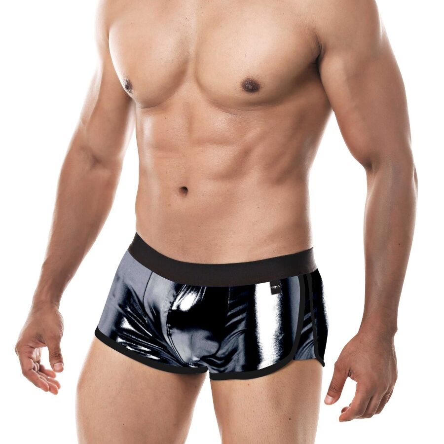 Cut4men - Boxer Trunk Black Skai Xl - UABDSM