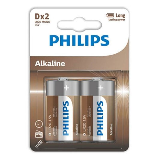 Philips Alkaline Battery D Lr20 Blister*2 - UABDSM