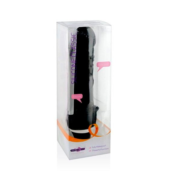 Classic Silicone Vibrator Black - UABDSM