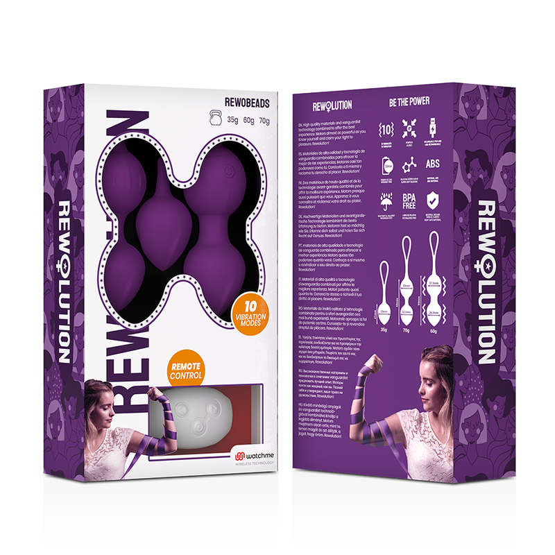 Rewolution Rewobeads Vibrating Balls Remote Control With Watchme Technology - UABDSM