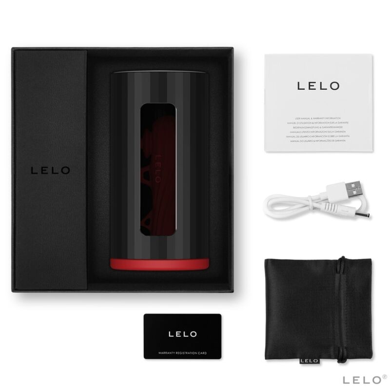 Lelo F1s V2 Masturbator Sdk Technology - Red And Black - UABDSM