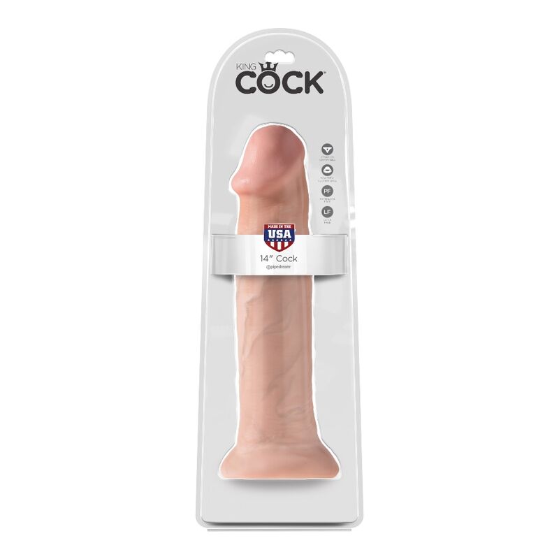 King Cock Realistic Dildo 35.6 Cm - UABDSM