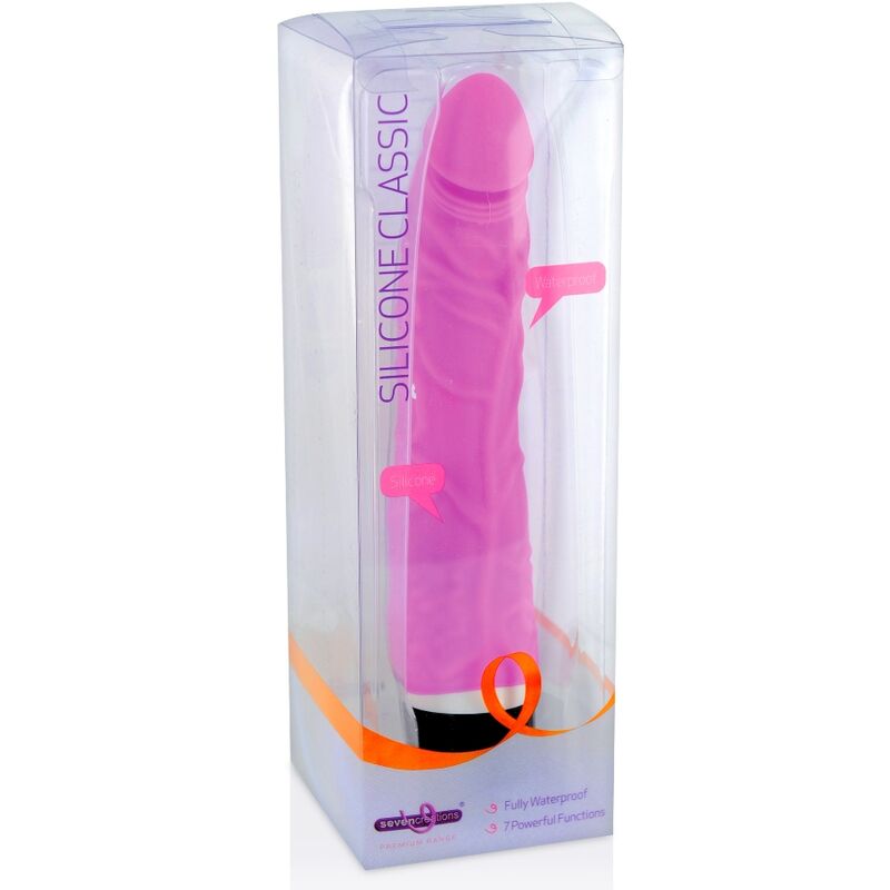 Classic Silicone Vibrator Pink 21 Cm - UABDSM
