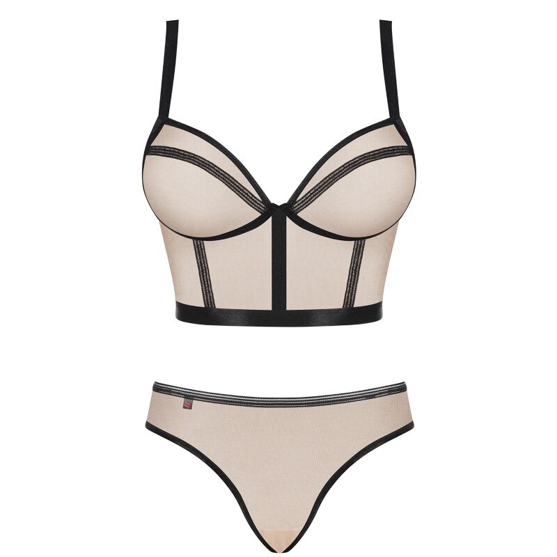 Obsessive - Nudelia Two Pieces Set - Nude L/xl - UABDSM