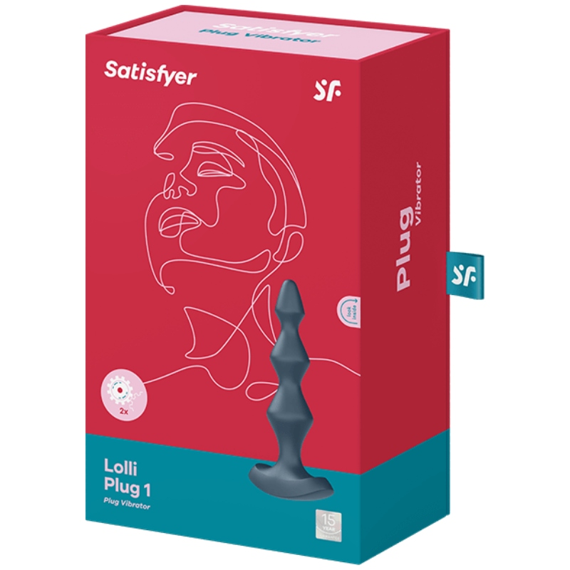 Satisfyer Lolli Plug 1 Plug Vibrator - Anthracite - UABDSM