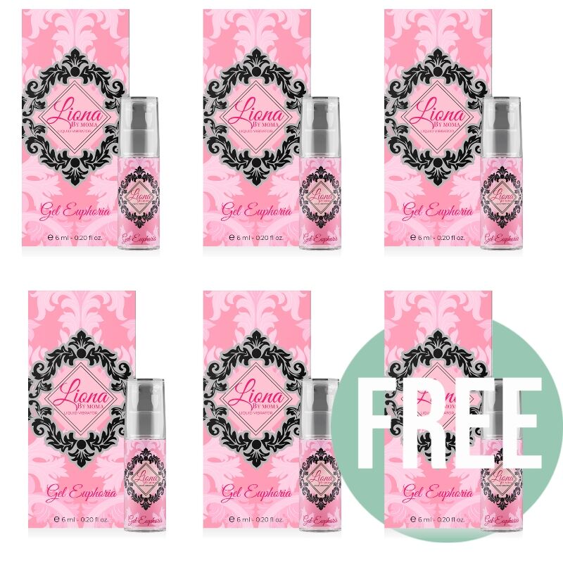 Liona By Moma Liquid Vibrator Euphoria Gel 6 Ml 5+1 Free - UABDSM