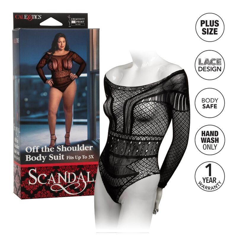Calex Scandal Shoulder Body Suit Plus Size - UABDSM