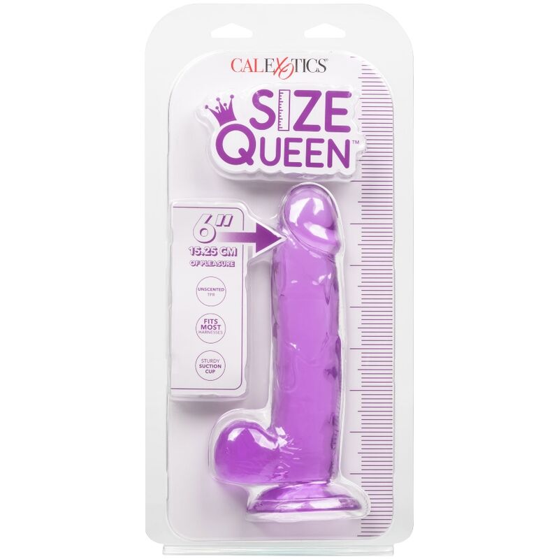 Calex Size Queen Dildo - Purple 15.3 Cm - UABDSM