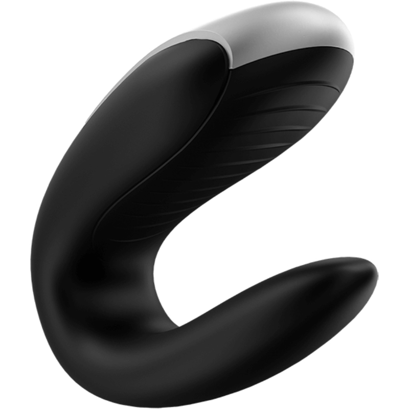 Satisfyer Double Fun Partner Vibrator - Black - UABDSM