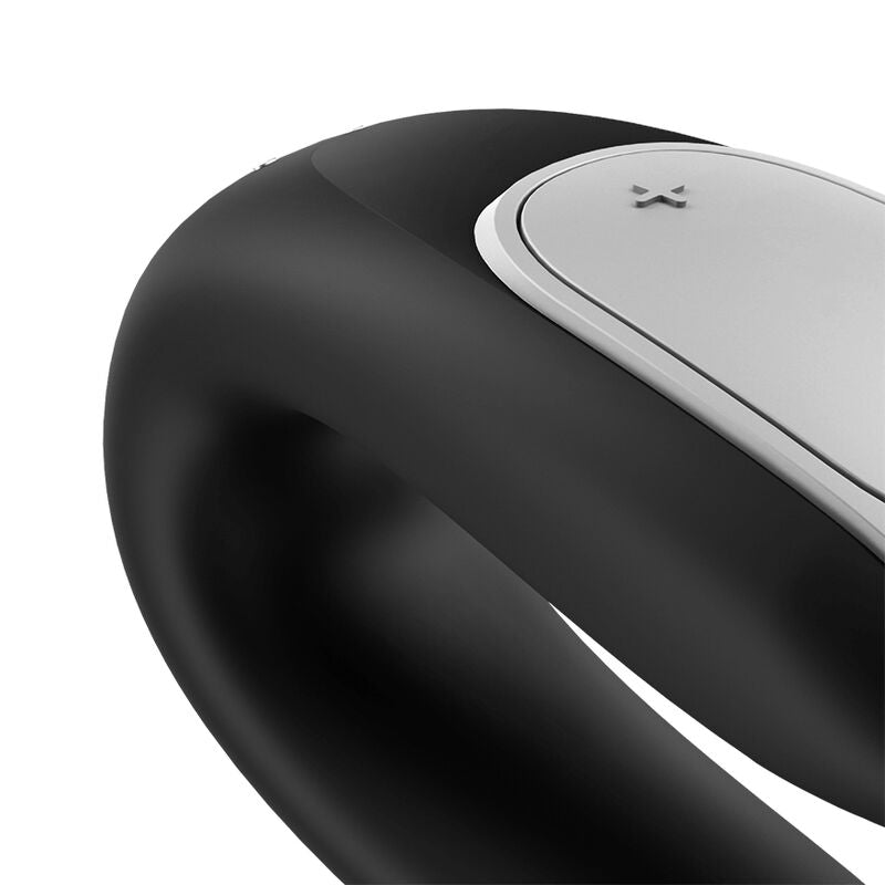 Satisfyer Double Fun Partner Vibrator - Black - UABDSM